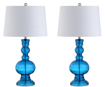 Genie 28.5" Glass LED Table Lamp - JONATHAN Y